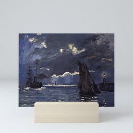 Claude Monet - A Seascape, Shipping by Moonlight Mini Art Print