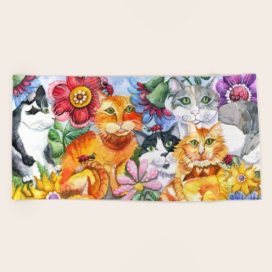 Garden Party Beach Towel