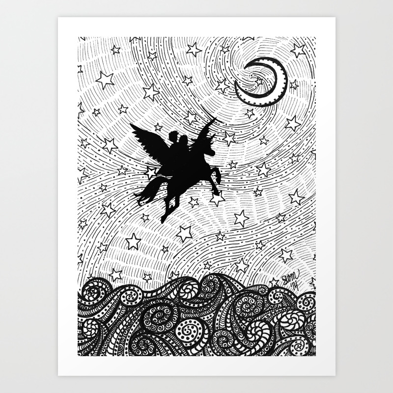 Flight Of The Alicorn Art Print By Shannonmessenger Society6