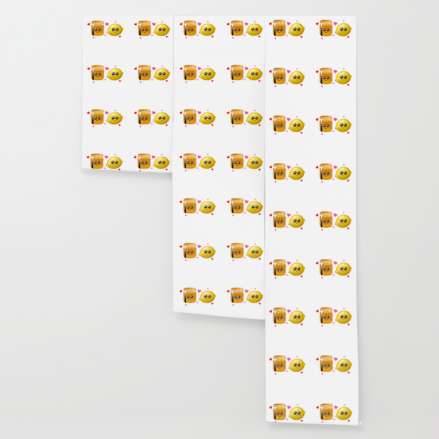 We're Better Together Cute Honey Lemon Pun Wallpaper by DogBoo | Society6
