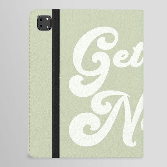 Get Naked in Green iPad Folio Case
