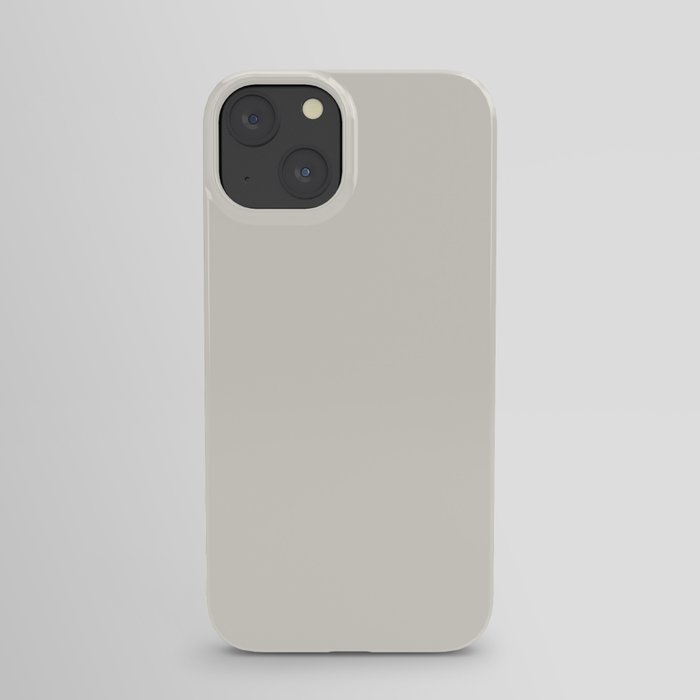 Neutral Creamy White Solid Color Pairs To Pratt and Lambert 422A Whitewisp iPhone Case