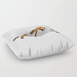 Fox Snow Jump Floor Pillow