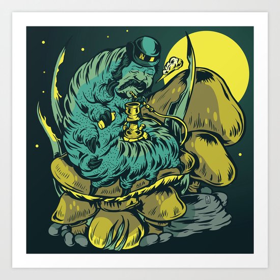 The Night Of The Caterpillar Art Print