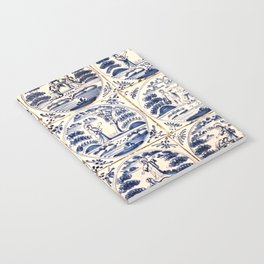 Dutch Delft Blue Tiles Notebook