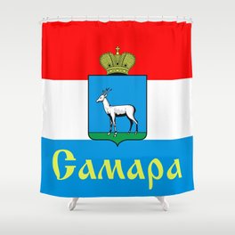 flag of samara Shower Curtain