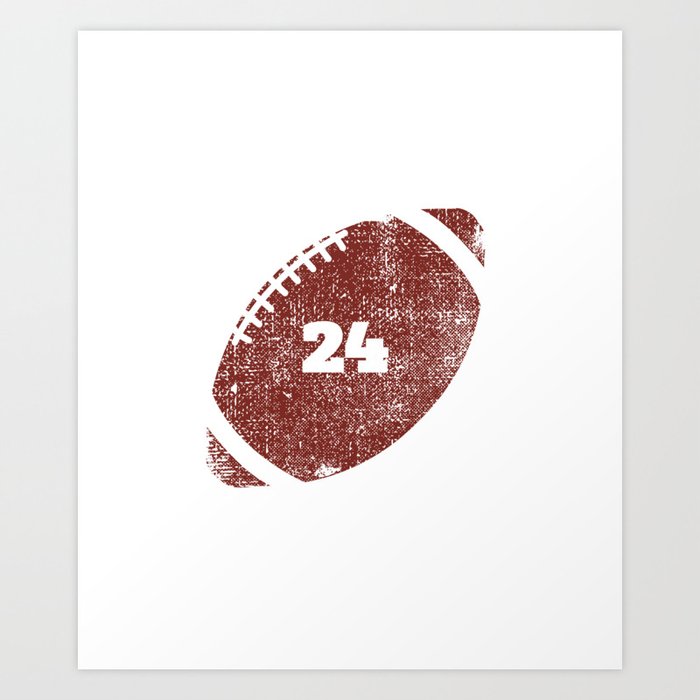 24th Anniversary Football Twenty Four Seasons Together Art Print