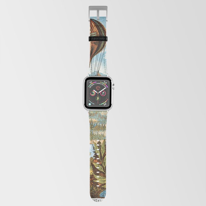 Vintage hot air balloon poster  Apple Watch Band