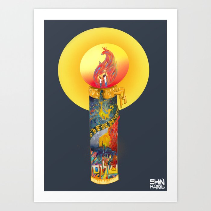 Advent: Candle of Peace Art Print
