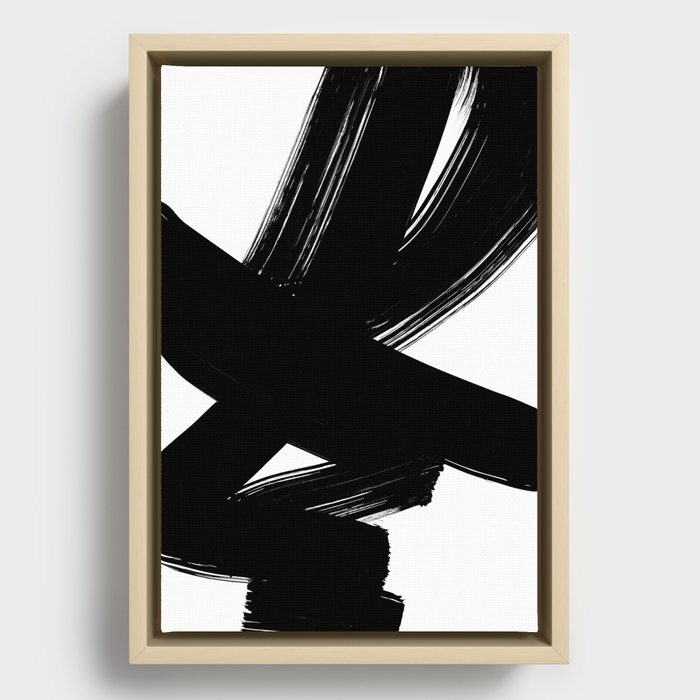 Black and white framed abstract sales art