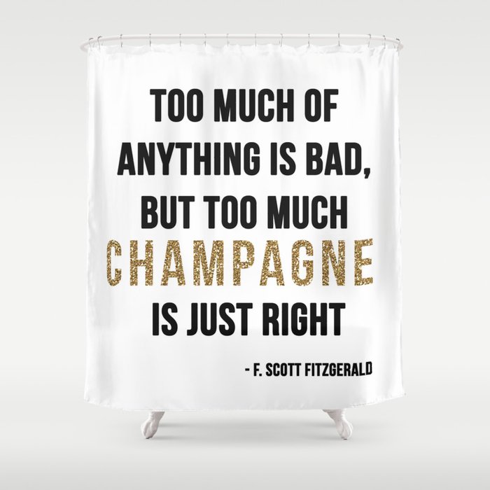 Too Much Champagne Shower Curtain By Peggieprints Society6 Too Much Champagne Shower Curtain