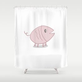 Pigfish Shower Curtain