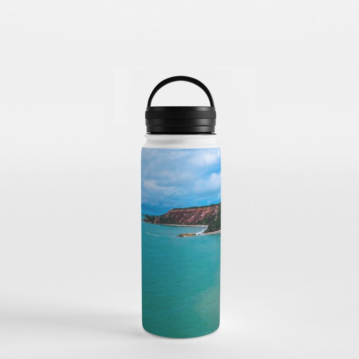 Brazil Photography - Beautiful Beach With Turquoise Water Water Bottle