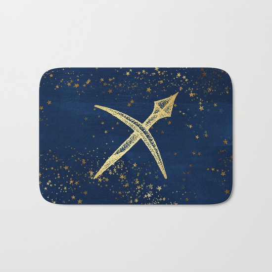 Sagittarius Zodiac Sign Bath Mat