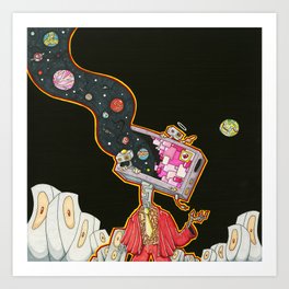 Space Gaze Art Print