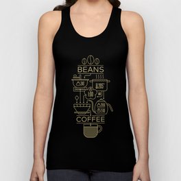 Pour Over Coffee Explained Unisex Tank Top