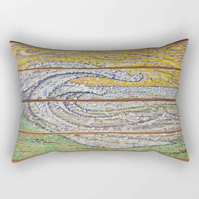 Waves on Grain Rectangular Pillow