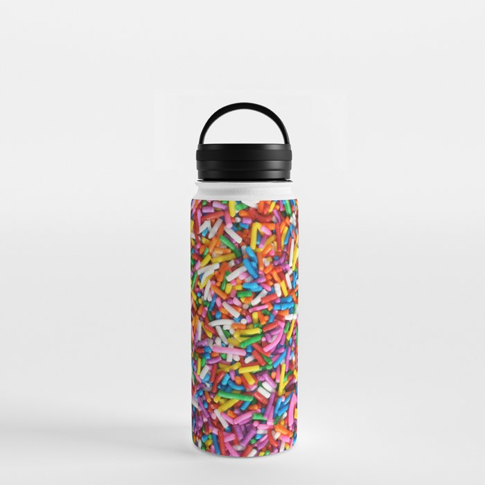 Rainbow Sprinkles Sweet Candy Colorful Water Bottle