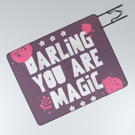 Darling You Are Magic Picnic Blanket
