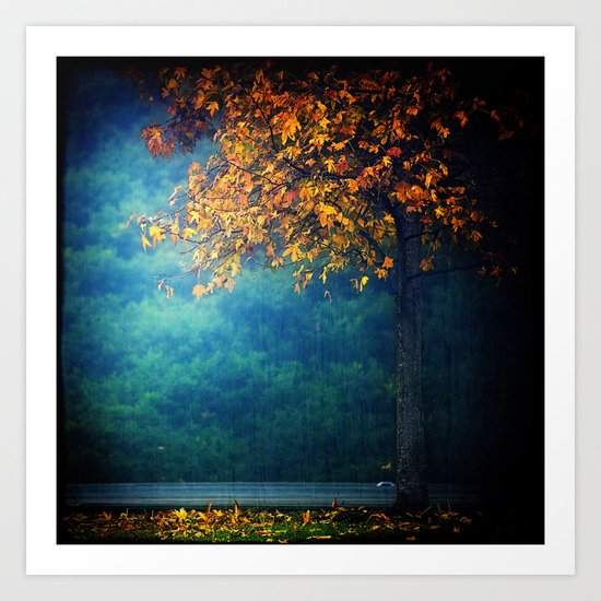 Just a Little Orange Art Print