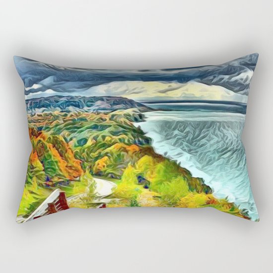 Stairs to Paradise (Water and Landscape) Rectangular Pillow