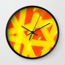 Expressionist Painting. Abstract 234. Wall Clock