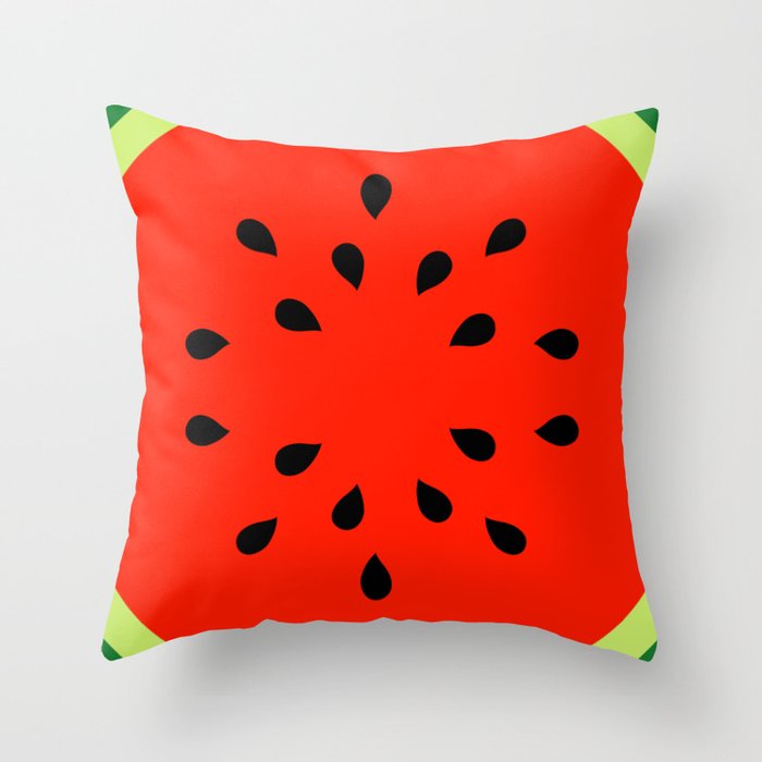 Watermelon Summer fruit Throw Pillow