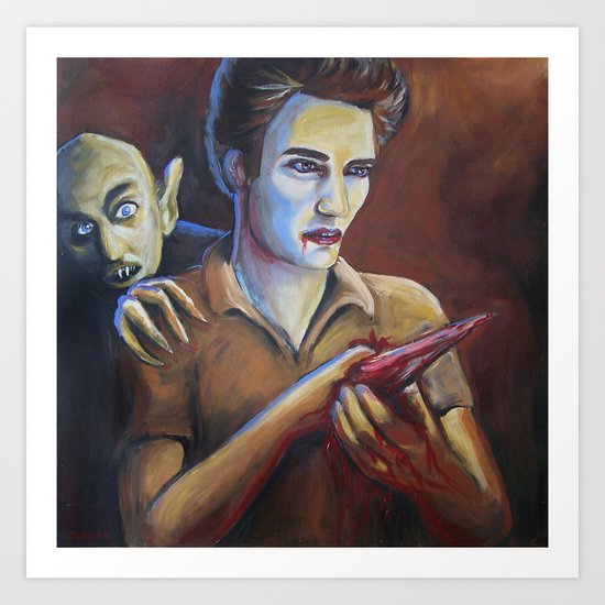 The Assassination of Edward Cullen by the Coward Nosferatu Art Print
