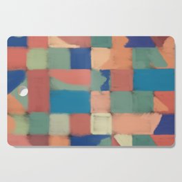 Pastel colorful checked pattern Cutting Board
