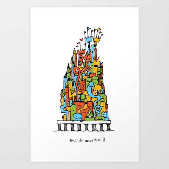 Monster Tower III Art Print