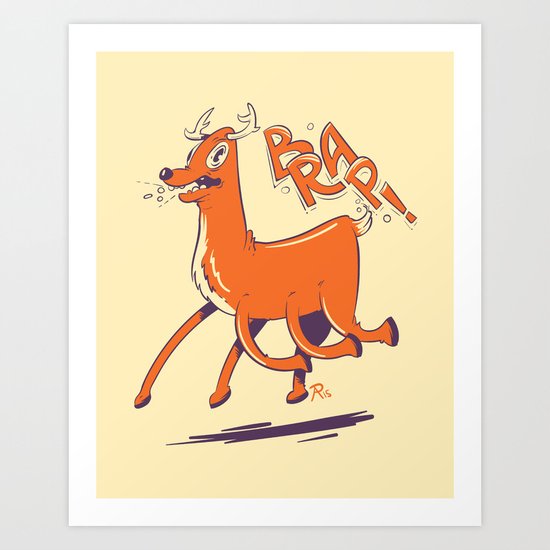 Mutant Deer Art Print