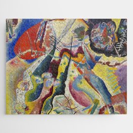 Wassily Kandinsky Image with a red spot Jigsaw Puzzle