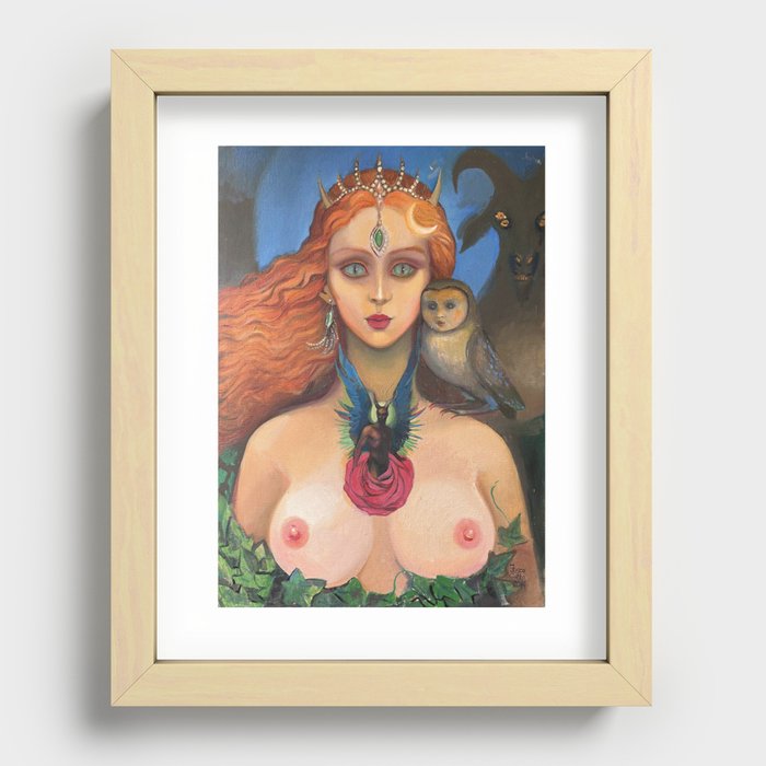 Lilith the Beautiful Recessed Framed Print