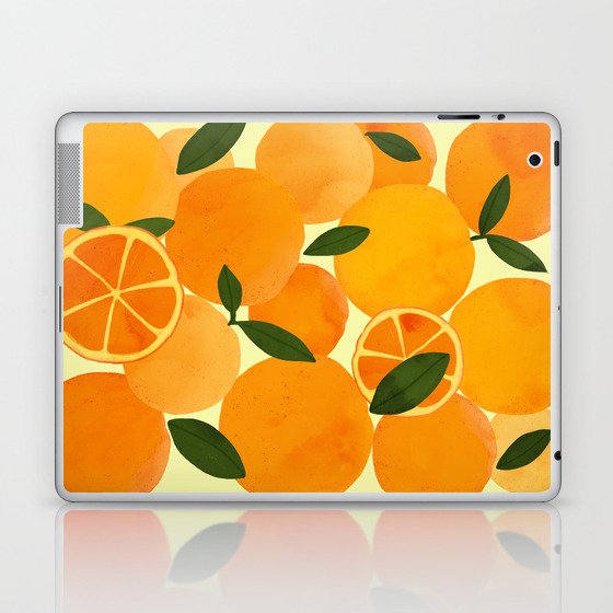 mediterranean oranges still life  Laptop & iPad Skin