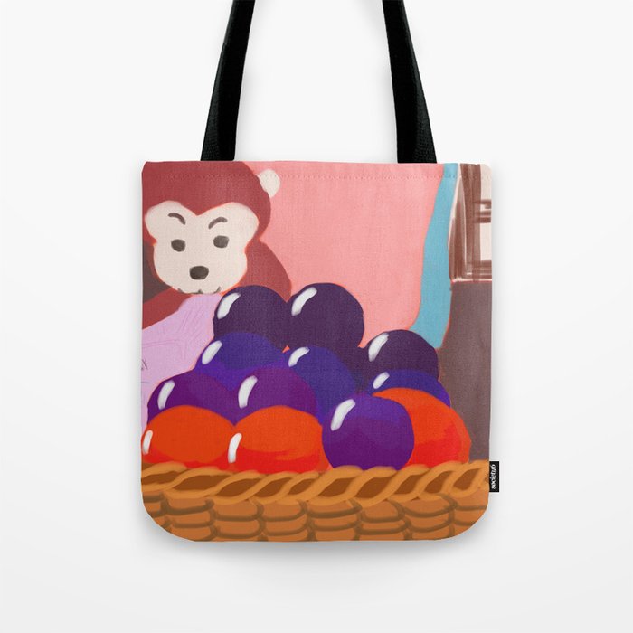 Curious about fruits Tote Bag