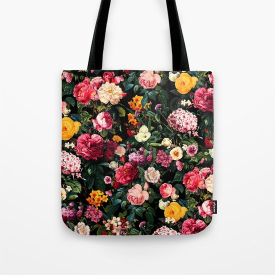 Floral D Tote Bag