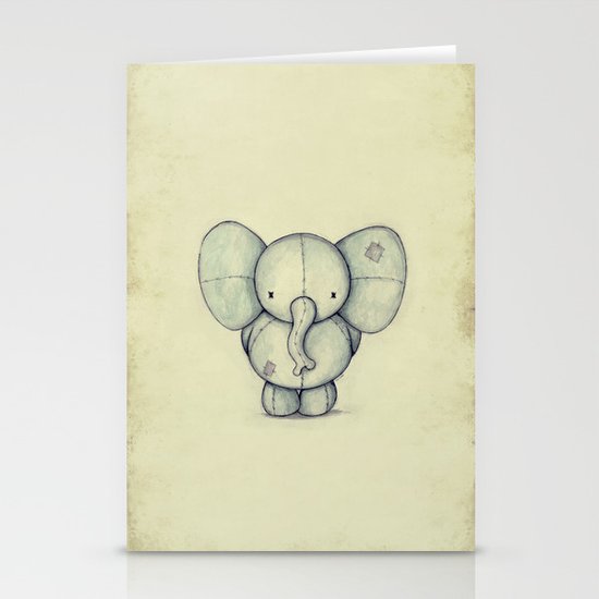 Cute Elephant Stationery Cards