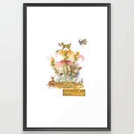 The Toadflax Fairy Framed Art Print