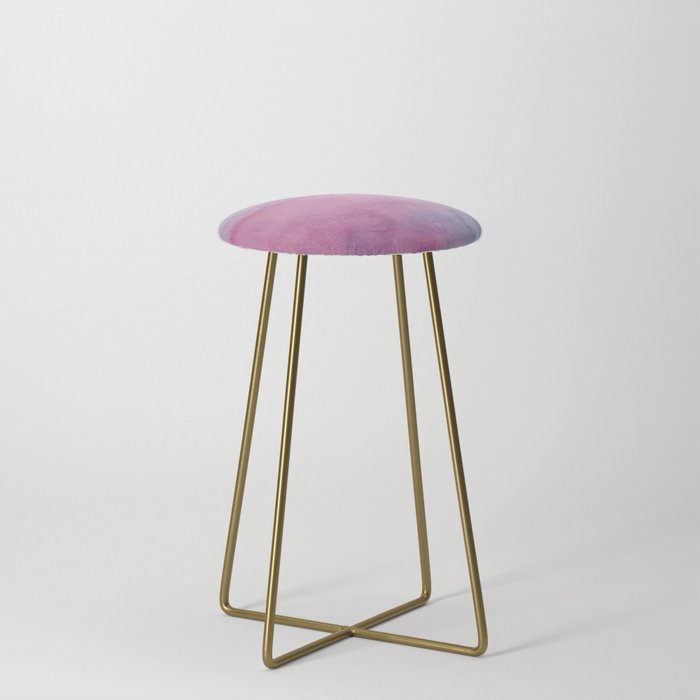 Girly Pink Lilac Blue Watercolor Abstract Pattern Counter Stool By Girly Pink Lilac Blue Watercolor Abstract Pattern Counter Stool By Water Society6