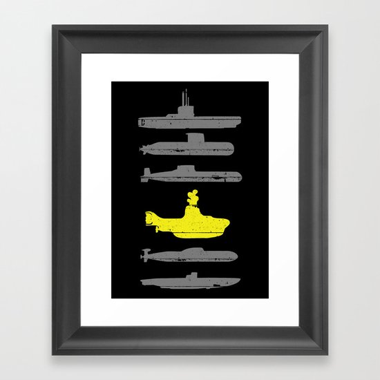 Know Your Submarines Framed Art Print
