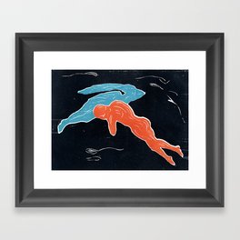 Edvard Munch - Encounter in Space Framed Art Print