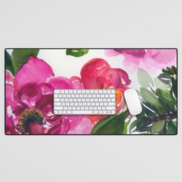 colorful roses N.o 6 (abstract) Desk Mat