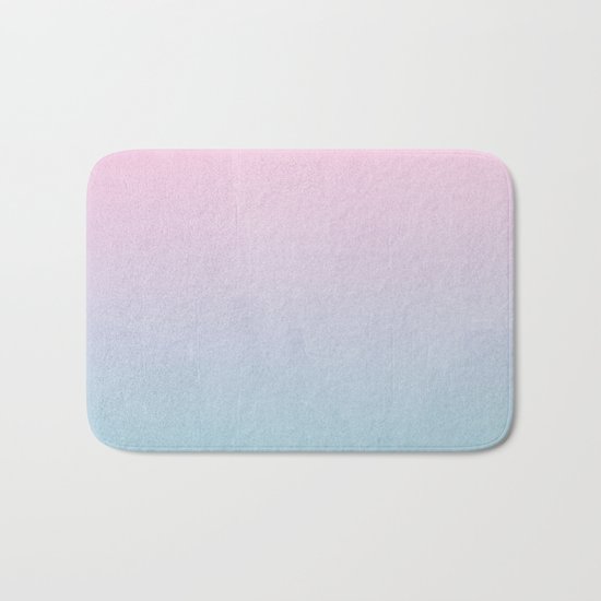 Dream fade pastel tropical chill painting abstract art for minimalist Bath Mat