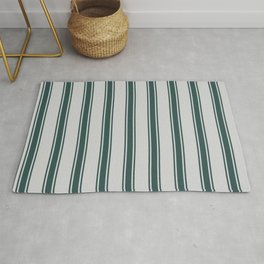 [ Thumbnail: Light Grey and Dark Slate Gray Colored Lines/Stripes Pattern Rug ]