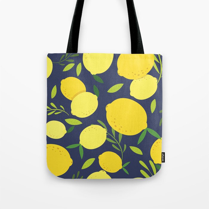 Freshly Picked Lemon Tote Bag by swanderfulthings | Society6