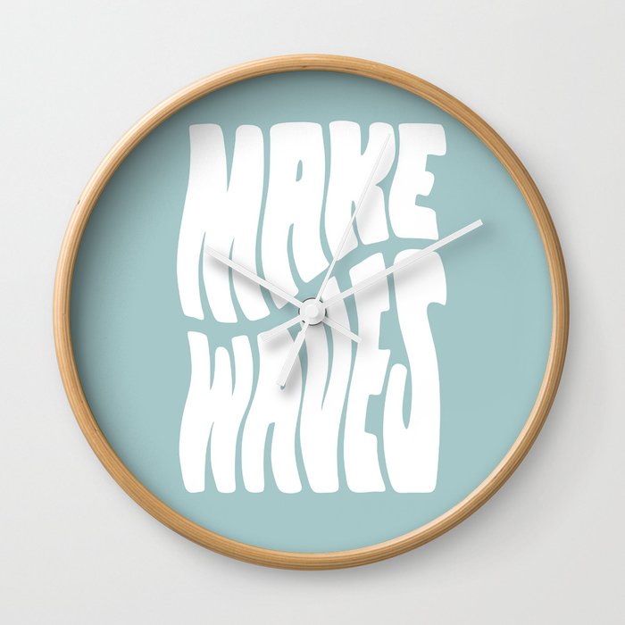 Make Waves Wall Clock