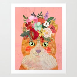 Ginger cat Art Print