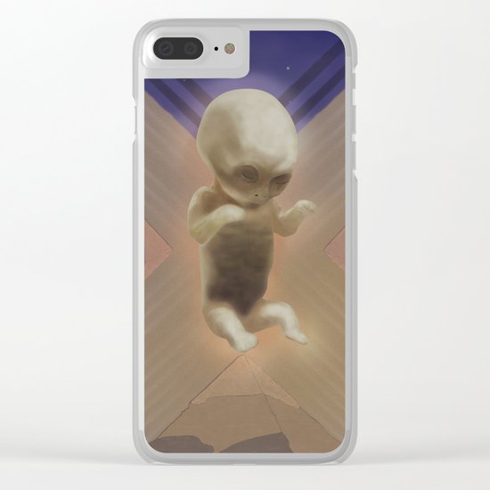 Ancient Baby Alien Clear iPhone Case