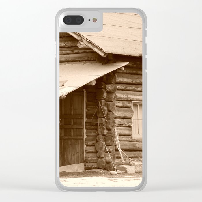 Old Log Cabin Clear Iphone Case By Alaskanmommabear Society6
