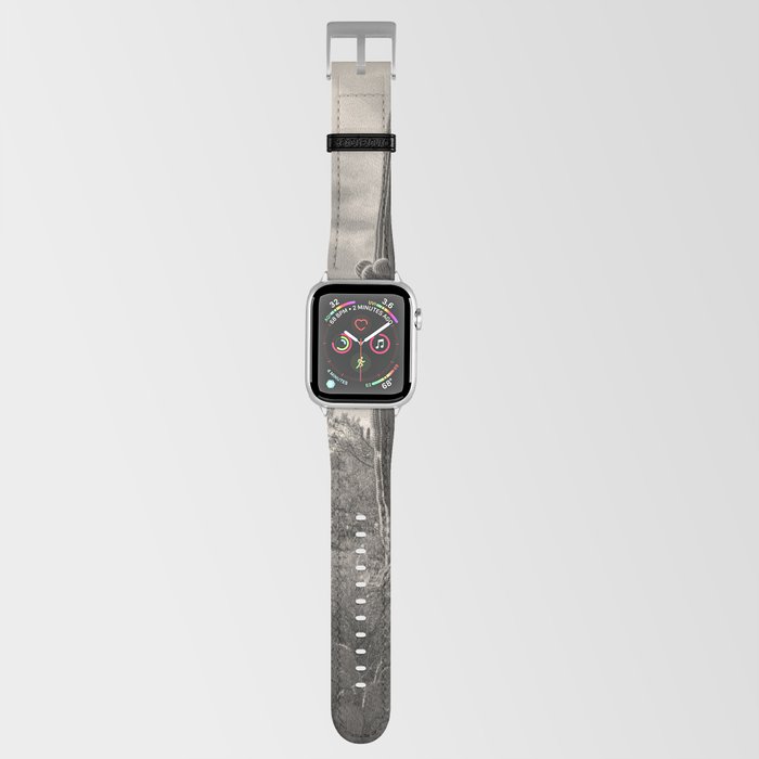 Saguaro Stands bw Apple Watch Band